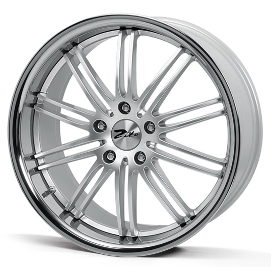 17" ZITO Belair Wheels - Silver / Inox Lip - VW / Audi / Mercedes - 5x112