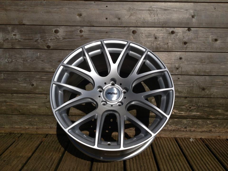 18" Staggered 935 Style Wheels - Hyper Silver - VW / Audi / Mercedes - 5x112