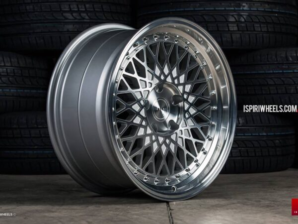 18" Staggered ISPIRI CSR3 Wheels - Silver Machined / Polished - E9x / E36 / E46 / F30