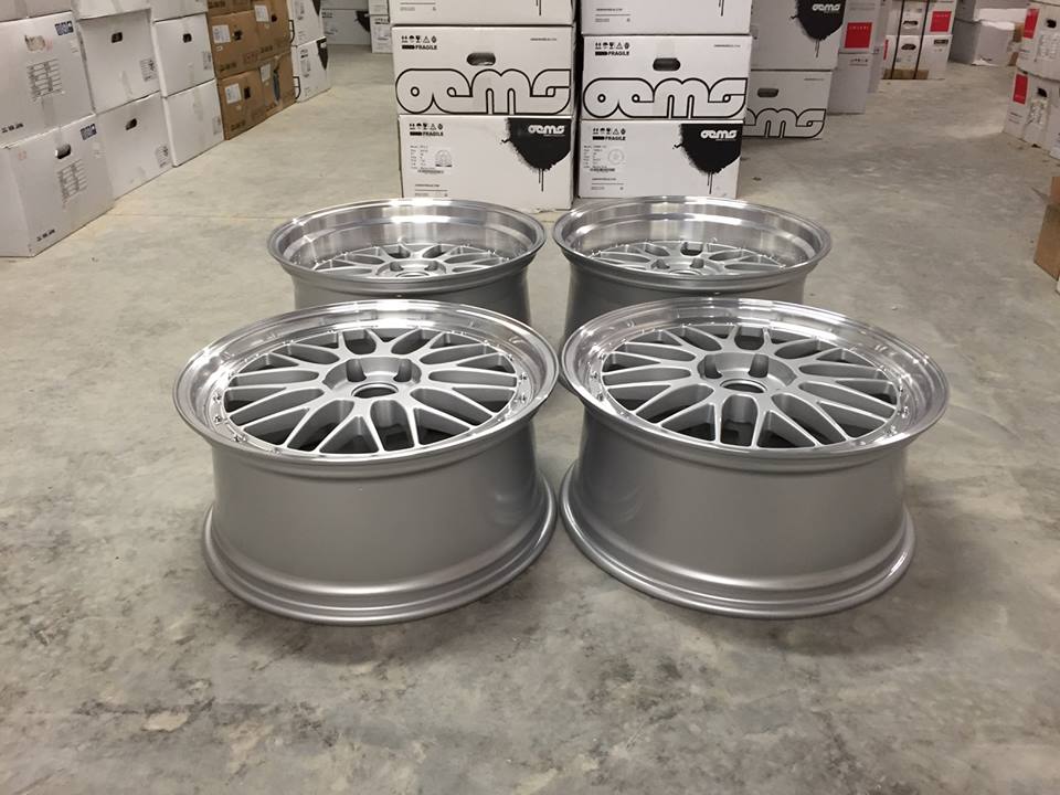 20" Staggered BBS LM Style Wheels - Silver / Polished Lip - 5 / 6 Series / E9x M3