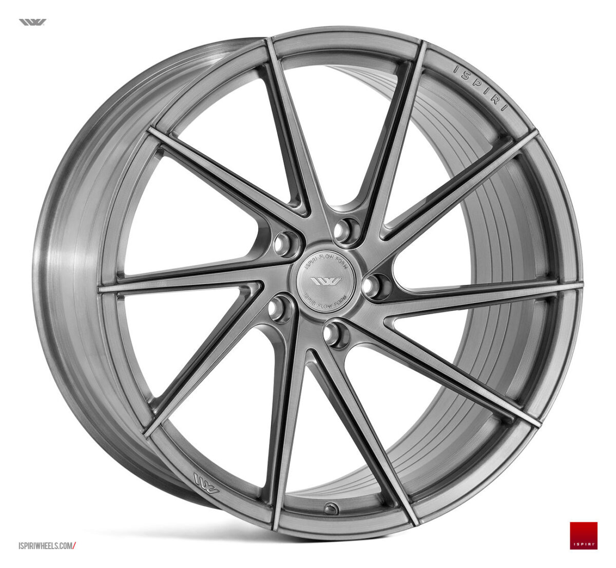 20" ISPIRI FFR1D Wheels - Full Brushed Carbon Titanium - VW / Audi / Mercedes - 5x112