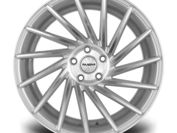 19" RIVIERA RV135 Directional Wheels - Silver Polished - VW / Audi / Mercedes - 5x112