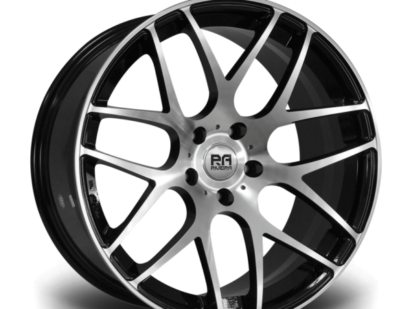 19" RIVIERA RV170 Wheels - Black Polished - VW / Audi / Mercedes - 5x112