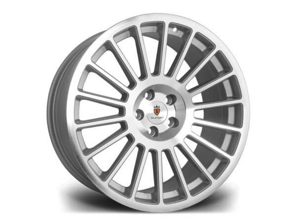 18" STUTTGART ST2 Wheels - Silver Polished - VW / Audi / Mercedes - 5x112