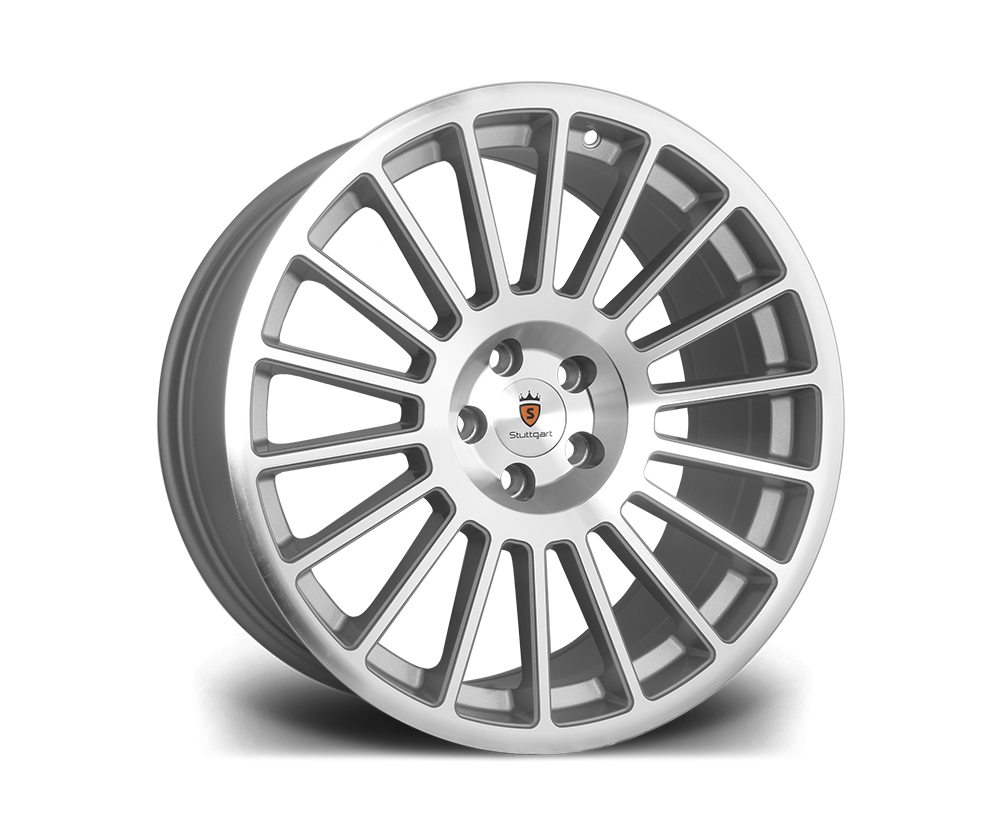 19" STUTTGART ST2 Wheels - Silver Polished - VW / Audi / Mercedes - 5x112