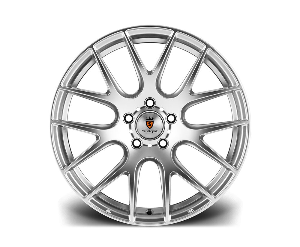 20" STUTTGART ST3 Wheels - Hyper Silver - VW / Audi / Mercedes - 5x112