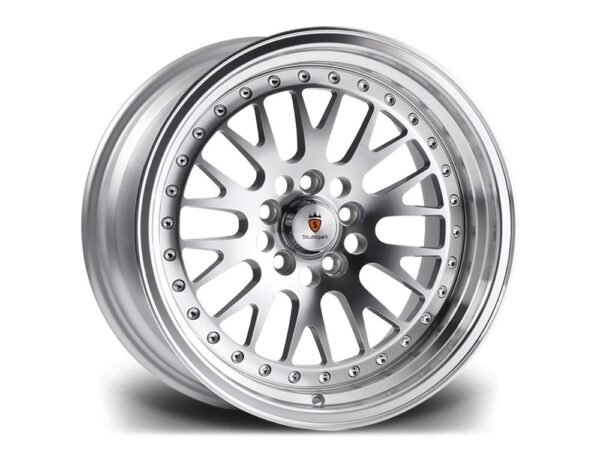 18" STUTTGART ST5 Wheels - Silver Polished - VW / Audi / Mercedes - 5x112