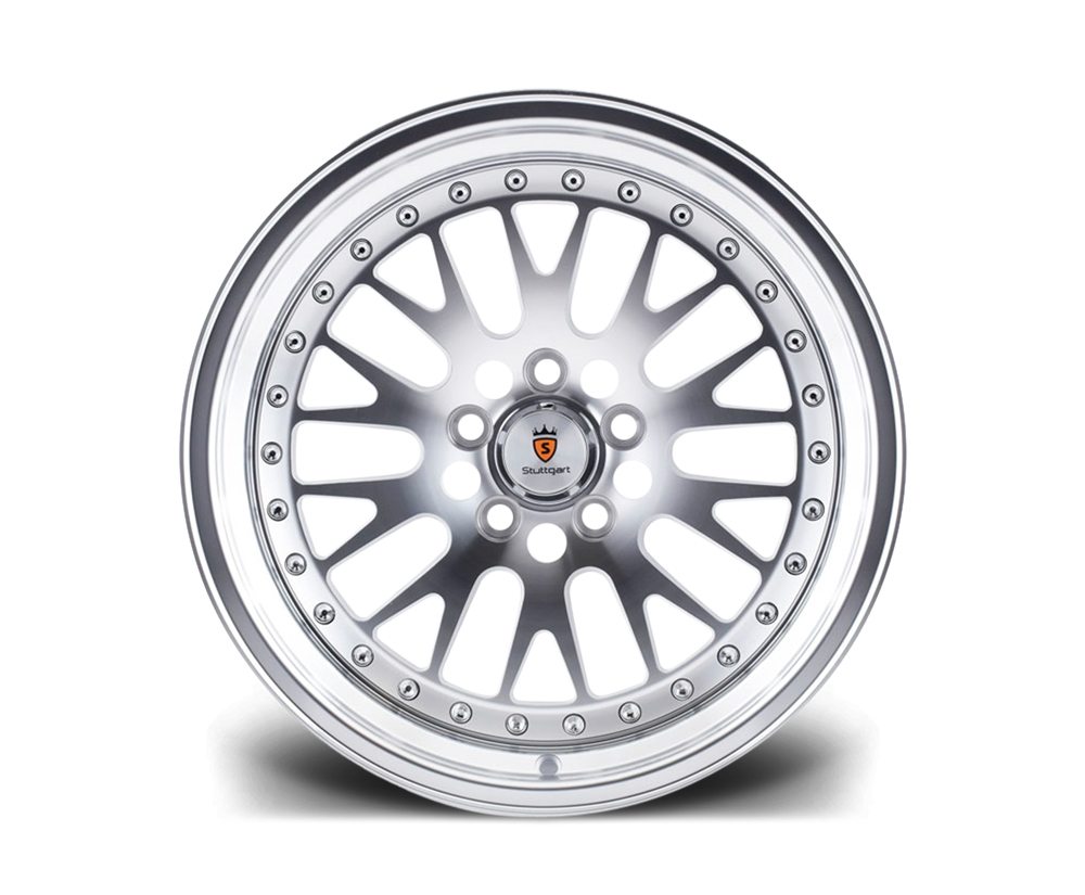 18" STUTTGART ST5 Wheels - Silver Polished - VW / Audi / Mercedes - 5x112