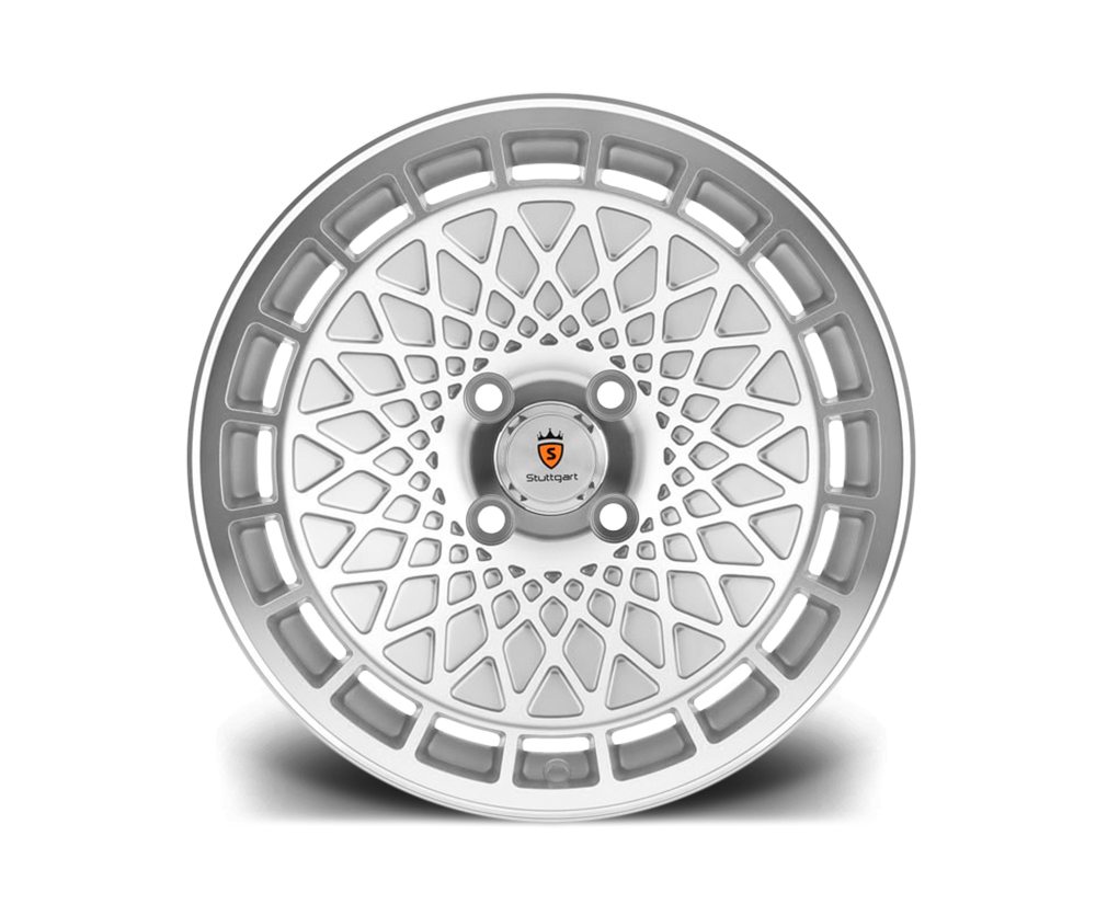 16" STUTTGART ST7 Wheels - Silver Polished - VW / Audi - 4x100