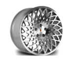 18" STUTTGART STX Directional Wheels - Silver Polished - VW / Audi / Mercedes - 5x112