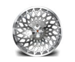 18" STUTTGART STX Directional Wheels - Silver Polished - VW / Audi / Mercedes - 5x112