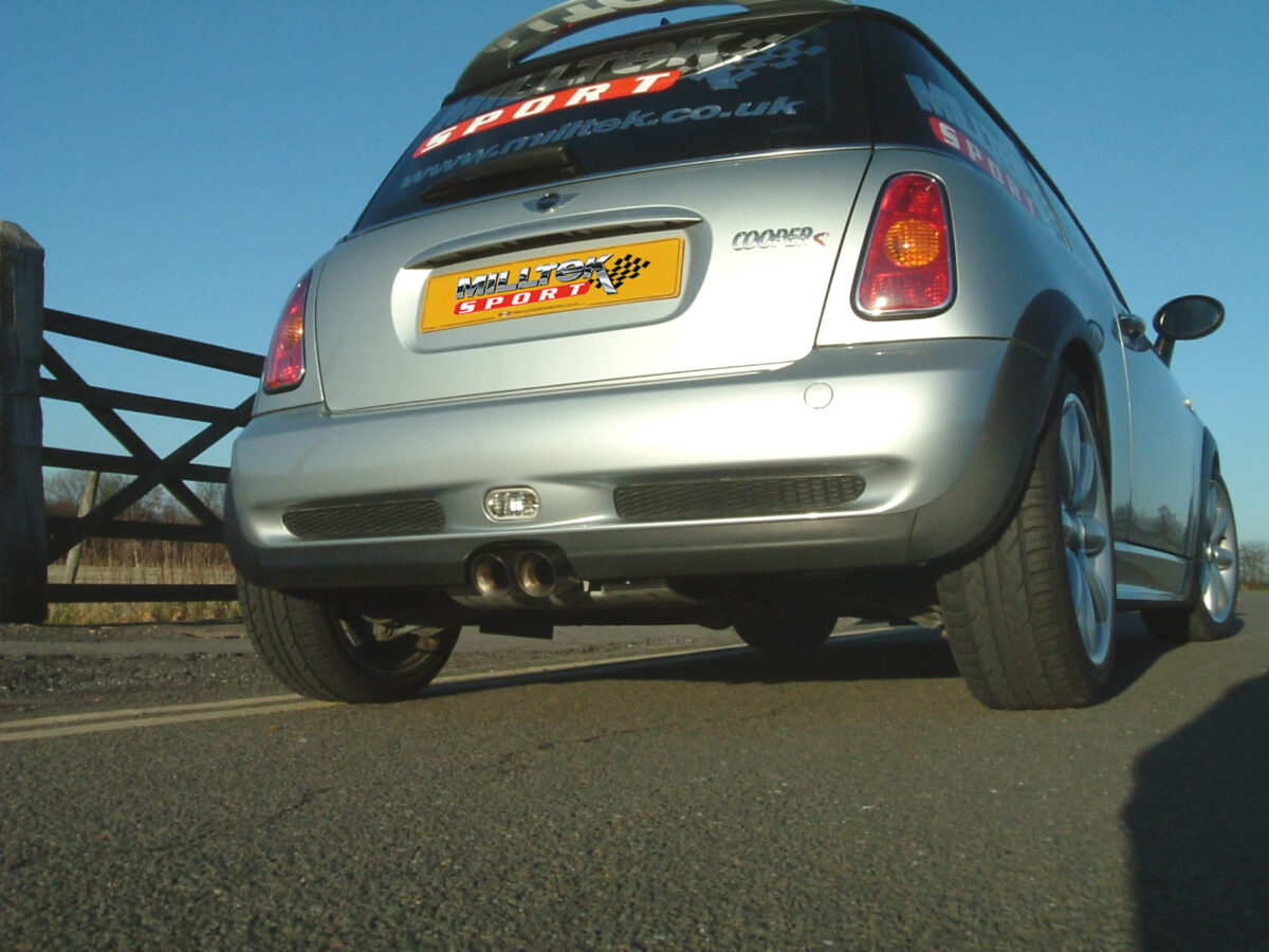 MILLTEK Cat Back Resonated Exhaust System SSXM006 Mk1 MINI Cooper S (R53)