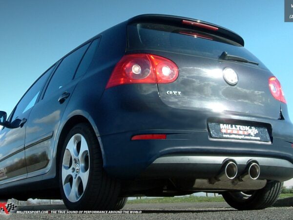 MILLTEK Cat Back Exhaust System SSXVW169 Volkswagen Golf Mk5 GTi 2.0T FSI