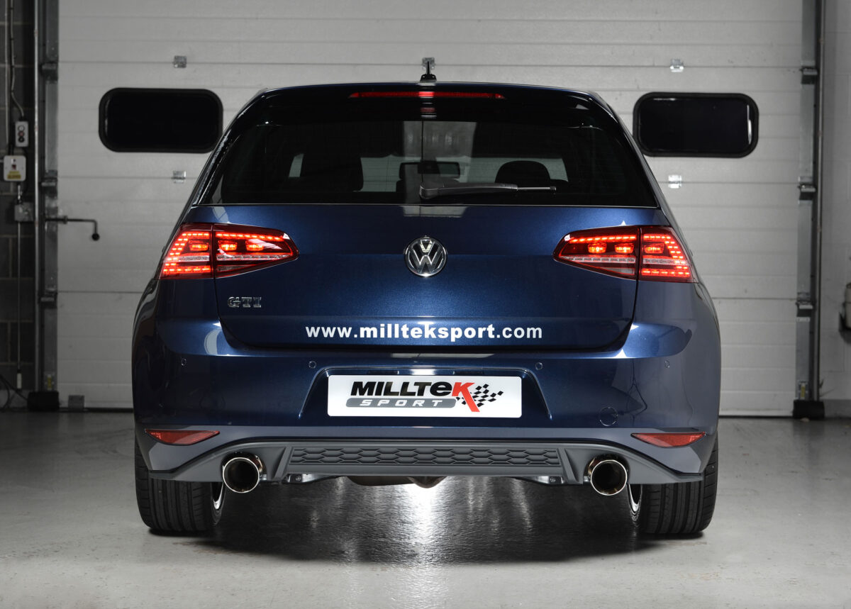 MILLTEK Cat Back Exhaust System SSXVW228 Volkswagen Golf MK7 GTi (including GTi Performance Pack models)