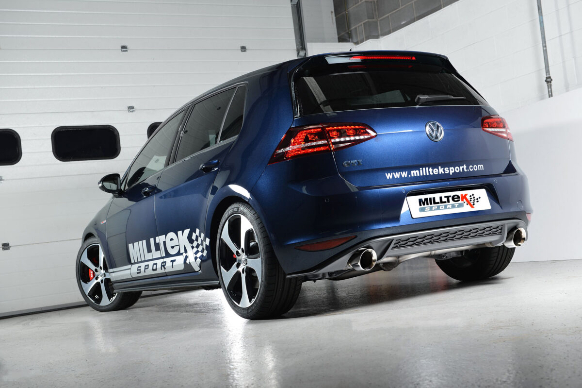MILLTEK Cat Back Exhaust System SSXVW230 Volkswagen Golf MK7 GTi (including GTi Performance Pack models)