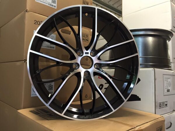 20" Staggered 405M Style Wheels - Gloss Black / Machined - E90 / E91 / E92 / F10 / E46 / Z4 / F30