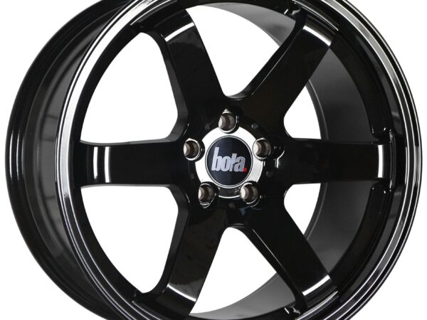 18" BOLA B1 Wheels - Gloss Black - VW / Audi / Mercedes - 5x112