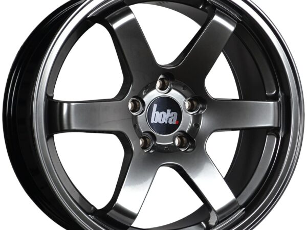 18" BOLA B1 Wheels - Hyper Black - VW / Audi / Mercedes - 5x112