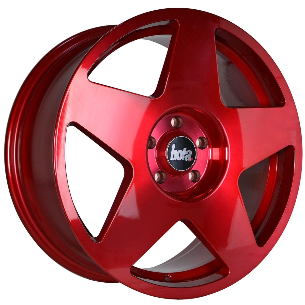 18" BOLA B10 Wheels - Hyper Red - VW / Audi / Mercedes - 5x112