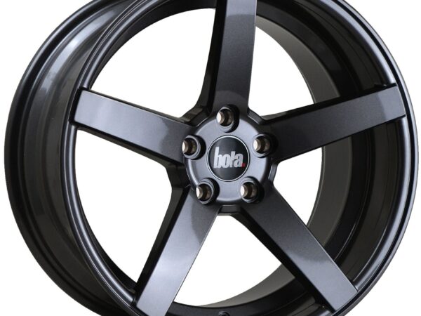 18" BOLA B2 Wheels - Gloss Gunmetal - VW / Audi / Mercedes - 5x112