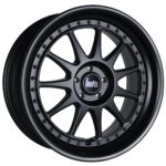 18" BOLA B4 Wheels - Matt Black with Black Rivets - VW / Audi / Mercedes - 5x112