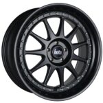 18" BOLA B4 Wheels - Matt Black with Silver Rivets - VW / Audi / Mercedes - 5x112