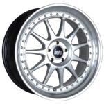 18" BOLA B4 Wheels - Hyper Silver with Silver Rivets - VW / Audi / Mercedes - 5x112