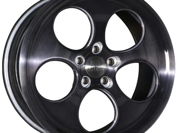 18" BOLA B5 Wheels - Black Brushed Polished Face - All BMW Models