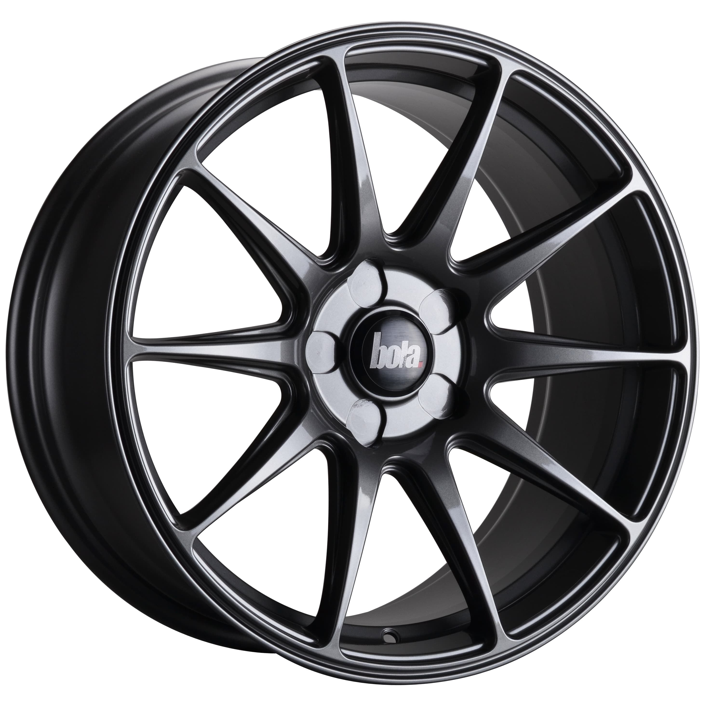 18" BOLA B15 Wheels - Gloss Gunmetal - VW / Audi / Mercedes - 5x112