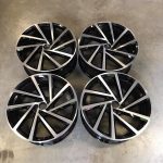 18" VW Spielberg Style Wheels - Gloss Black / Machined