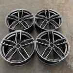 21" Audi RS6 C Style Wheels - Satin Gun Metal / Machined