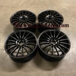 19" C63 AMG Multi Spoke Style Wheels - Full Matt Black
