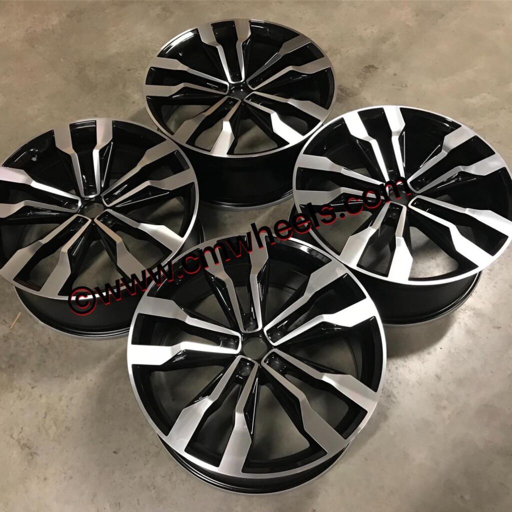 20” VW Suzuka Tiguan Style Wheels – Gloss Black Machined – CMWheels