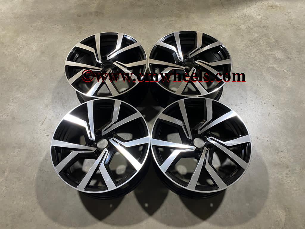 19″ VW Clubsport Style Wheels – Gloss Black / Machined – Golf MK5 MK6 MK7 –  CMWheels