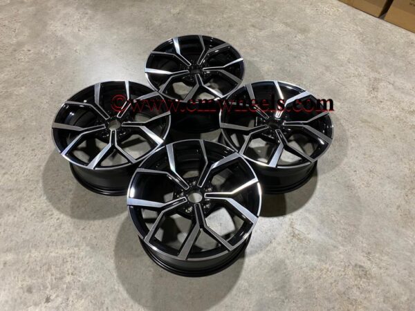 17″ VW GTi Faro Style Wheels – Gloss Black Machined – CMWheels