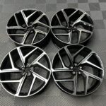 Q6 E TRON Style Wheels - Black Machined